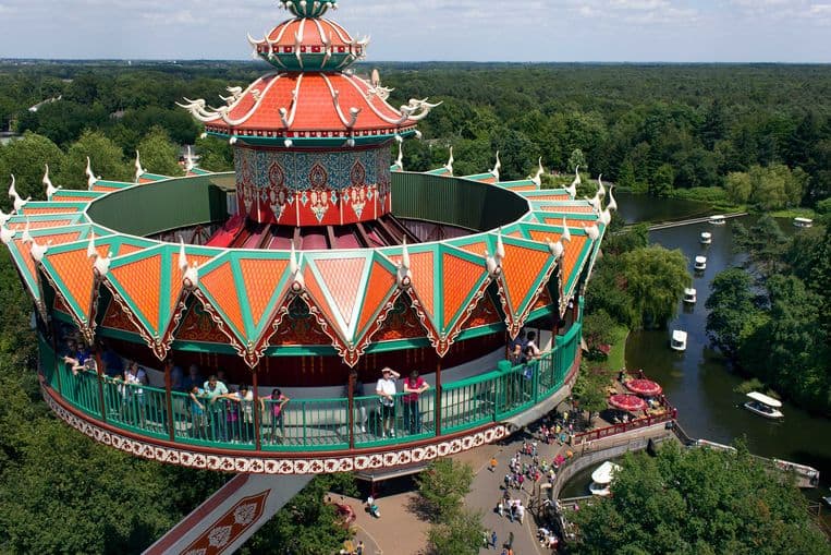 Pagode - un bon départ pour avoir une vue d'ensemble sur le parc