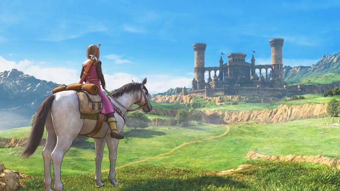 Le héros de Dragon Quest sur son cheval