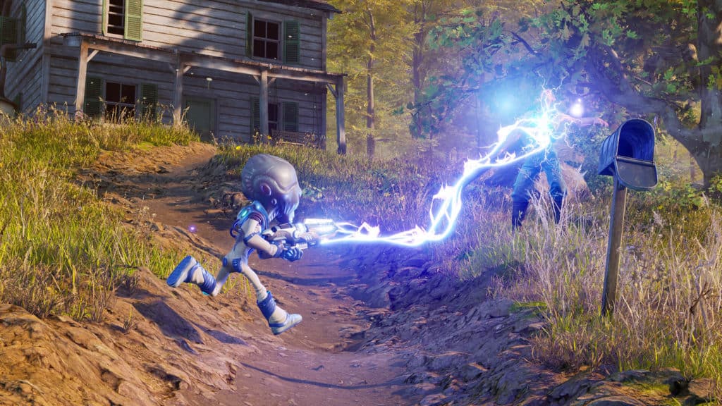 Aussi étonnant que cela puisse paraître Destroy All Humans ! a une part importante d'infiltration