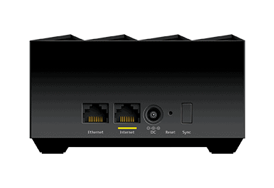 Le routeur dipose de 2 ports : l'un pour votre box Internet et l'autre pour alimenter votre réseau local.