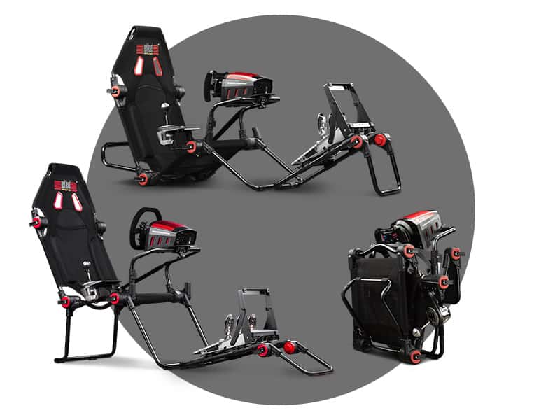 Les différentes positions que peuvent adopter le F-GT Lite