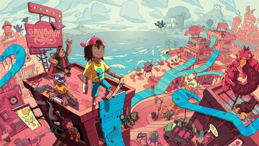 Le visuel officiel de OlliOlli World