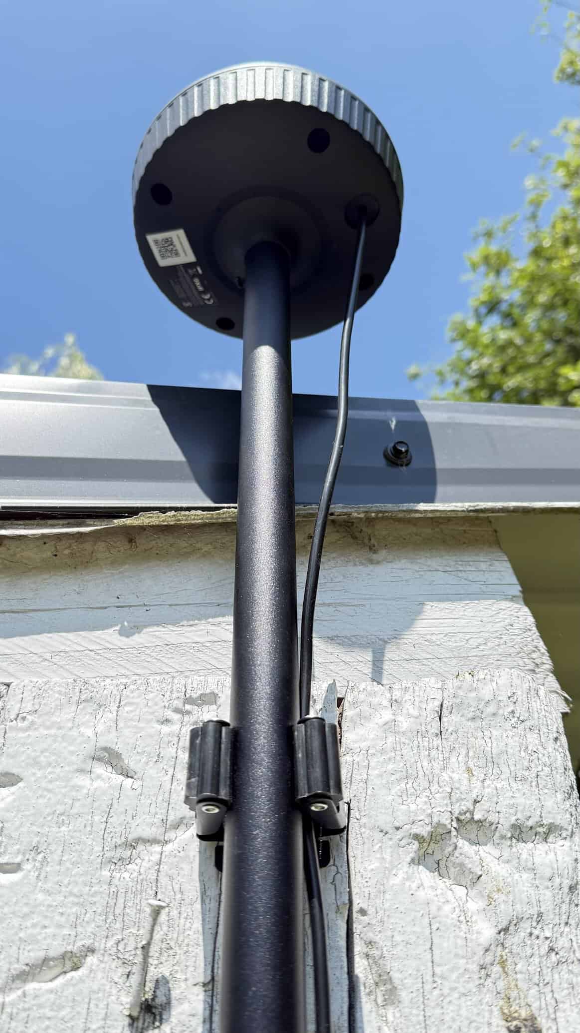 L'antenne RTK fixée sur mon barbecue