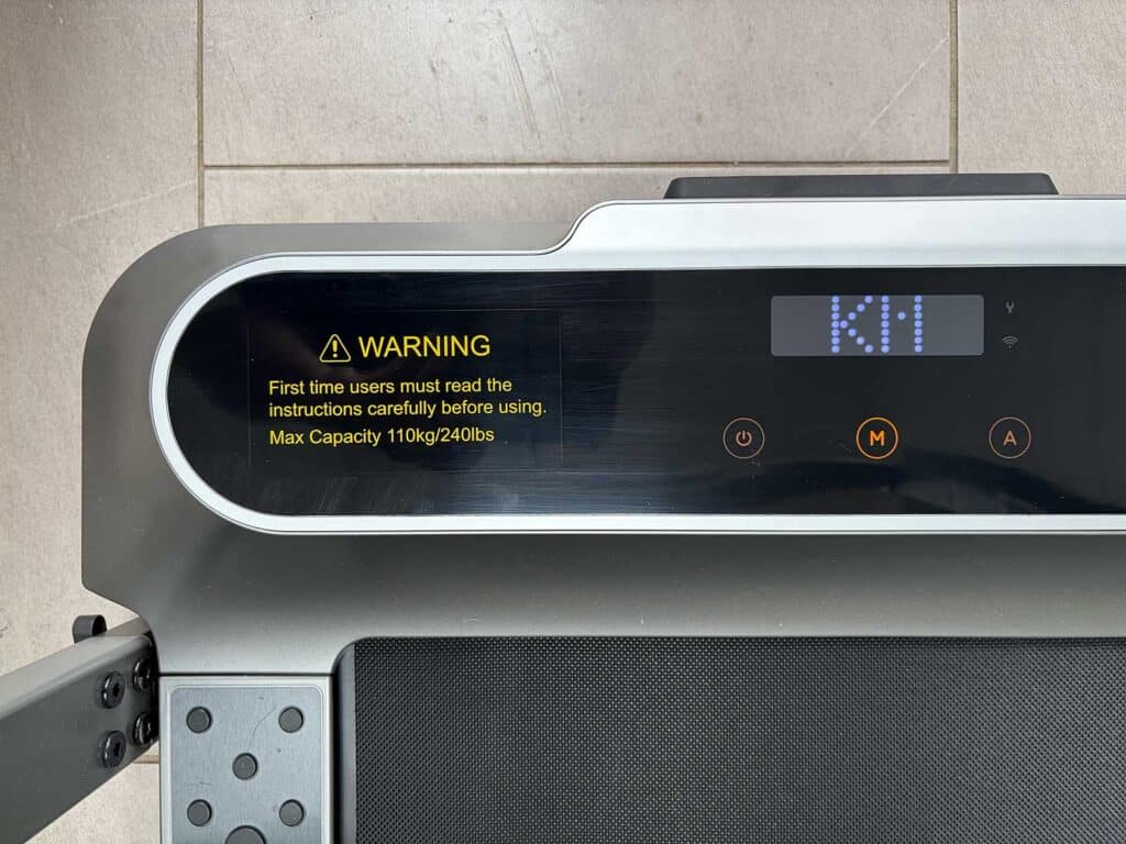 L'écran du Walkingpad R2