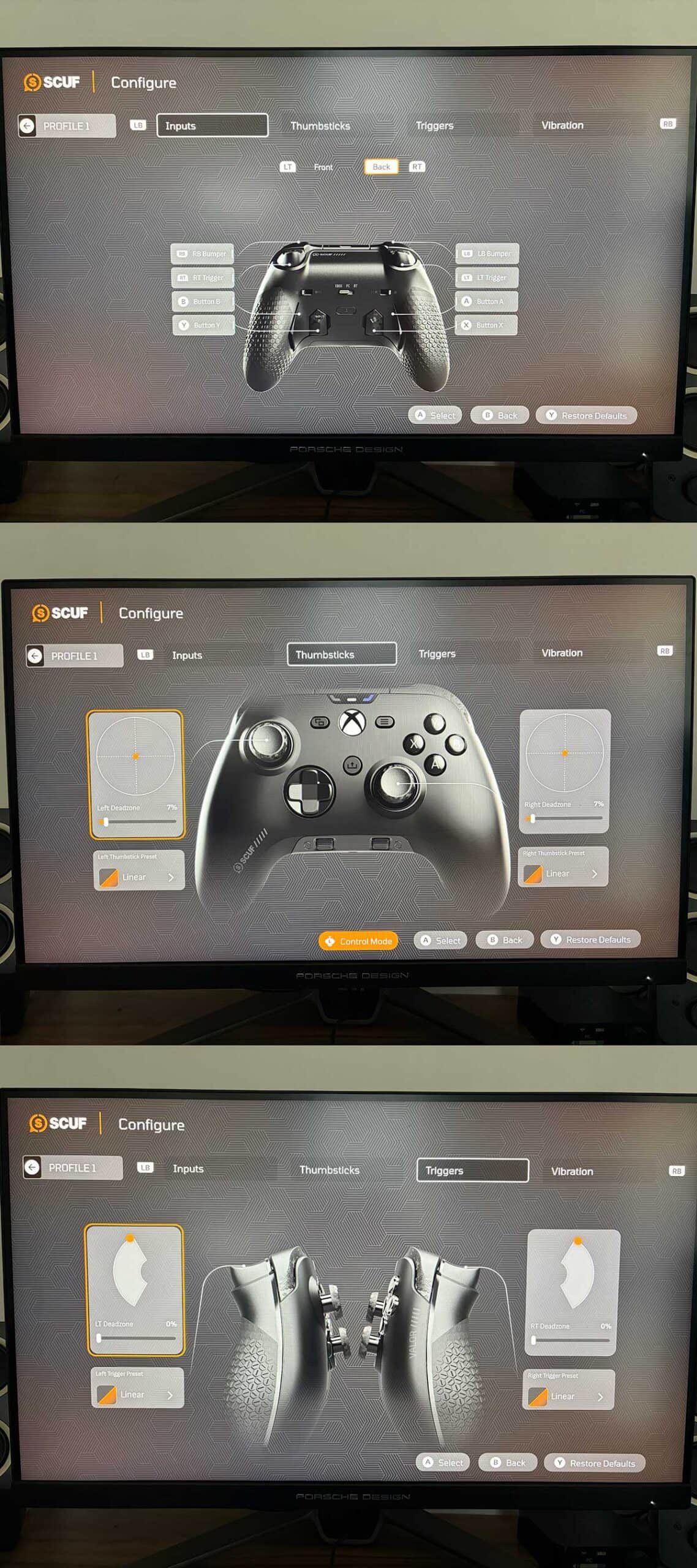 Les options de personnalisation de la SCUF Valor Pro Wireless